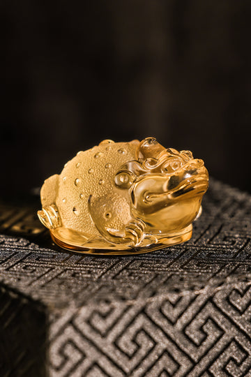 Citrine Three-Legged Toad Figurine