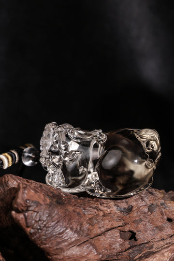 Smoky Quartz Pixiu Figurine