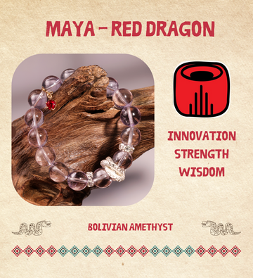 Bolivian Amethyst - Mayan Collection: Red Dragon