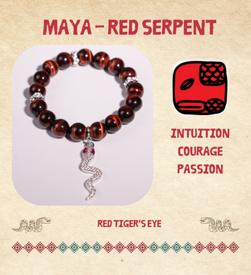 Red Tiger's Eye - Mayan Collection: Red Serpent